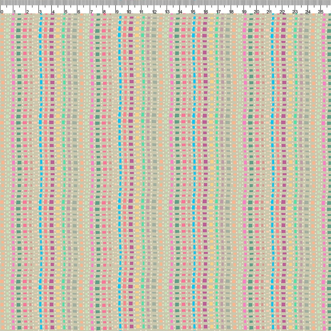 TECIDO TRICOLINE ESTAMPADO PASSAFITAS TERNURA AFONSO FRANCO retalho 50x75 cm