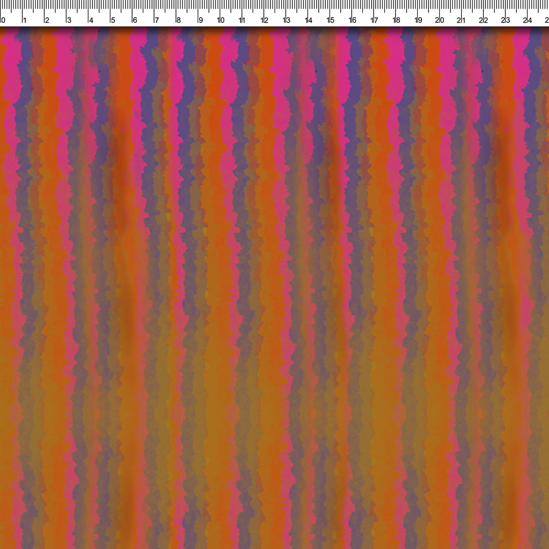 TECIDO TRICOLINE ESTAMPADO LISTRADO ZEZÉ AFONSO FRANCO retalho 50x75cm