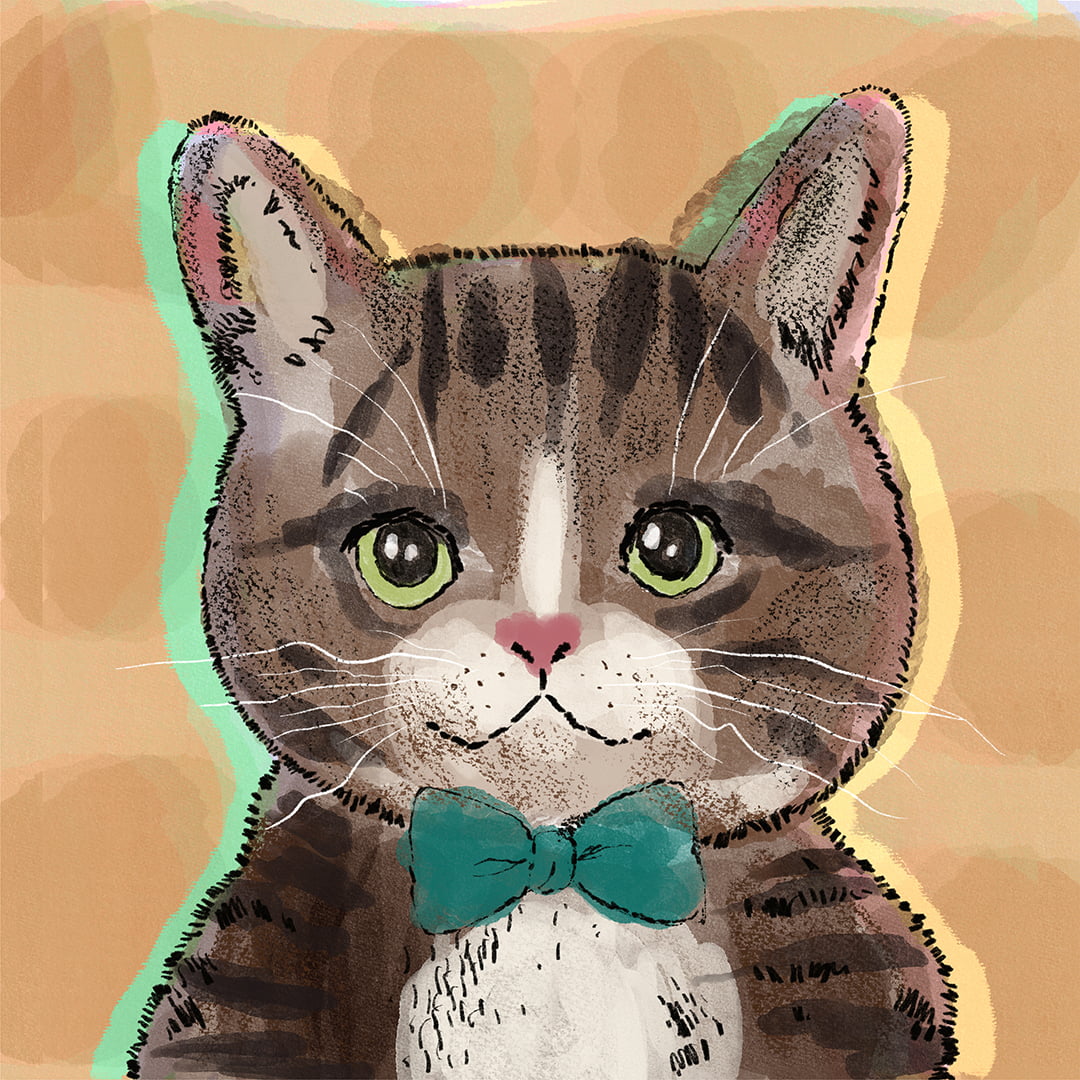 TECIDO TRICOLINE ESTAMPADO GATO JOAQUIM-PAINEL AFONSO FRANCO