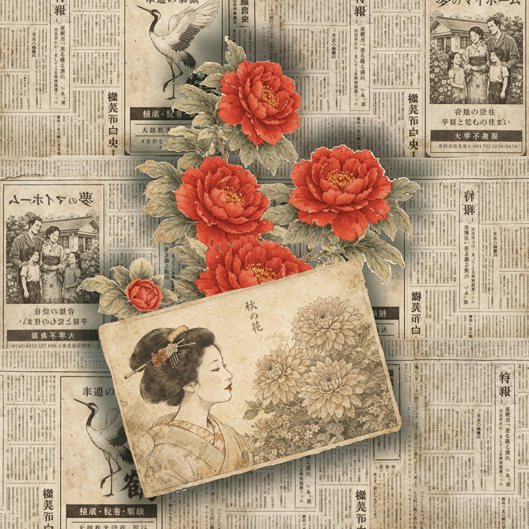 TECIDO TRICOLINE ESTAMPADO PAINEL RECORTE CARTÃO POSTAL E FLORES AFONSO FRANCO