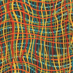 TECIDO TRICOLINE ESTAMPADO FUSÃO AFONSO FRANCO retalho 50x75 cm