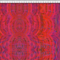 TECIDO TRICOLINE ESTAMPADO ALQUIMIA CORAL AFONSO FRANCO retalho 50x75 cm