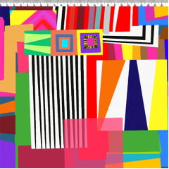 TECIDO TRICOLINE AFONSO FRANCO - ESTAMPA DIGITAL - GEOMÉTRICO LUCIANA retalho 50x75cm