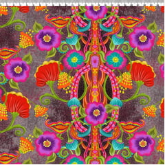 TECIDO TRICOLINE ESTAMPADO FLORAL DINAMARQUESA AFONSO FRANCO  retalho 50x75cm