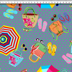 TECIDO TRICOLINE ESTAMPADO VERÃO AFONSO FRANCO