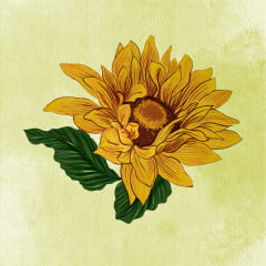 TECIDO TRICOLINE ESTAMPADO FLORAL GIRASSOL PAINEL AFONSO FRANCO - Cópia (1)