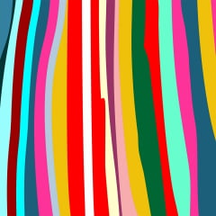 TECIDO TRICOLINE ESTAMPADO LISTRADO ONDAS AFONSO FRANCO retalho 50 cm x 75 cm