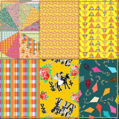 COMBO FESTA JUNINA AFONSO FRANCO 6 CORTES 50CM X 75CM COMBO FESTA JUNINA AFONSO FRANCO 6 CORTES 50CM X 75CM
