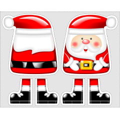 TECIDO TRICOLINE ESTAMPADO PAPAI NOEL PAINEL DIVERTIDO AFONSO FRANCO