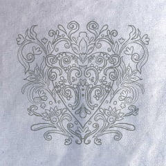 TECIDO TRICOLINE ESTAMPADO PATCH CORAÇÃO MEXICANO 2 AFONSO FRANCO