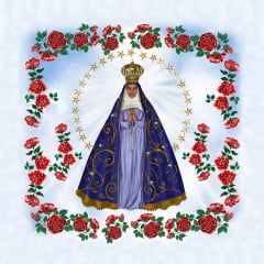 TECIDO TRICOLINE ESTAMPADO NOSSA SENHORA APARECIDA NEW PATCH AFONSO FRANCO TECIDO TRICOLINE ESTAMPADO NOSSA SENHORA APARECIDA NEW PATCH AFONSO FRANCO