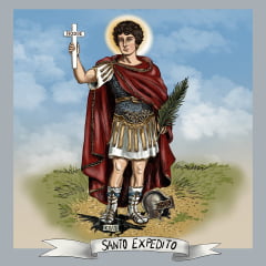 TECIDO TRICOLINE ESTAMPADO SANTO EXPEDITO PATCH AFONSO FRANCO TECIDO TRICOLINE ESTAMPADO SANTO EXPEDITO PATCH AFONSO FRANCO