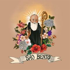 TECIDO TRICOLINE ESTAMPADO SÃO BENTO NEW PATCH AFONSO FRANCO