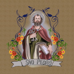 TECIDO TRICOLINE ESTAMPADO SÃO PEDRO