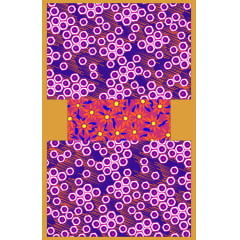 TECIDO TRICOLINE ESTAMPADO AFRICA 1 PAINEL NECESSAIRE AFONSO FRANCO