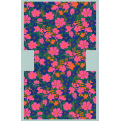 TECIDO TRICOLINE ESTAMPADO FLORAL PAINEL NECESSAIRE AFONSO FRANCO