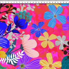TECIDO TRICOLINE ESTAMPADO FLORAL PRIMAVERA AFONSO FRANCO TECIDO TRICOLINE ESTAMPADO FLORAL PRIMAVERA AFONSO FRANCO