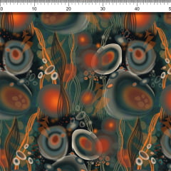 TECIDO TRICOLINE ESTAMPADO GEOMÉTRICO LÍVIA AFONSO FRANCO