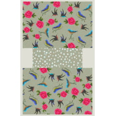 TECIDO TRICOLINE ESTAMPADO CORDEL PAINEL NECESSAIRE AFONSO FRANCO