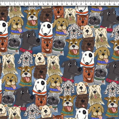 TECIDO TRICOLINE ESTAMPADO PETS JOKA AFONSO FRANCO TECIDO TRICOLINE ESTAMPADO PETS JOKA AFONSO FRANCO