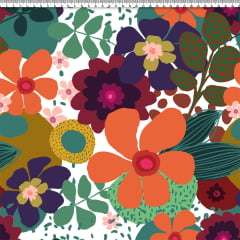 TECIDO VISCOLINHO ESTAMPADO BELA AFONSO FRANCO