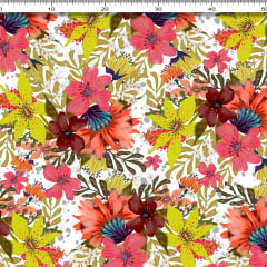 TECIDO VISCOLINHO ESTAMPADO VILMA AFONSO FRANCO