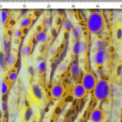 TECIDO VISCOSE ESTAMPADO BIO FLUX AFONSO FRANCO