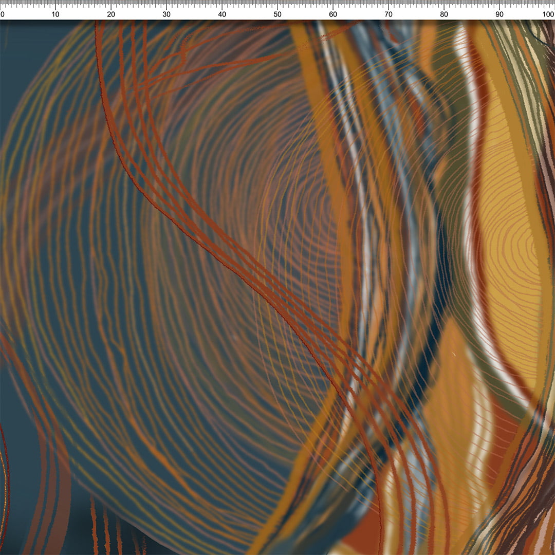 TECIDO LINHO MISTO ESTAMPADO GRAZY AFONSO FRANCO