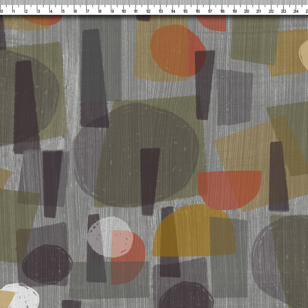 TECIDO LINHO MISTO ESTAMPADO IPANEMA AFONSO FRANCO