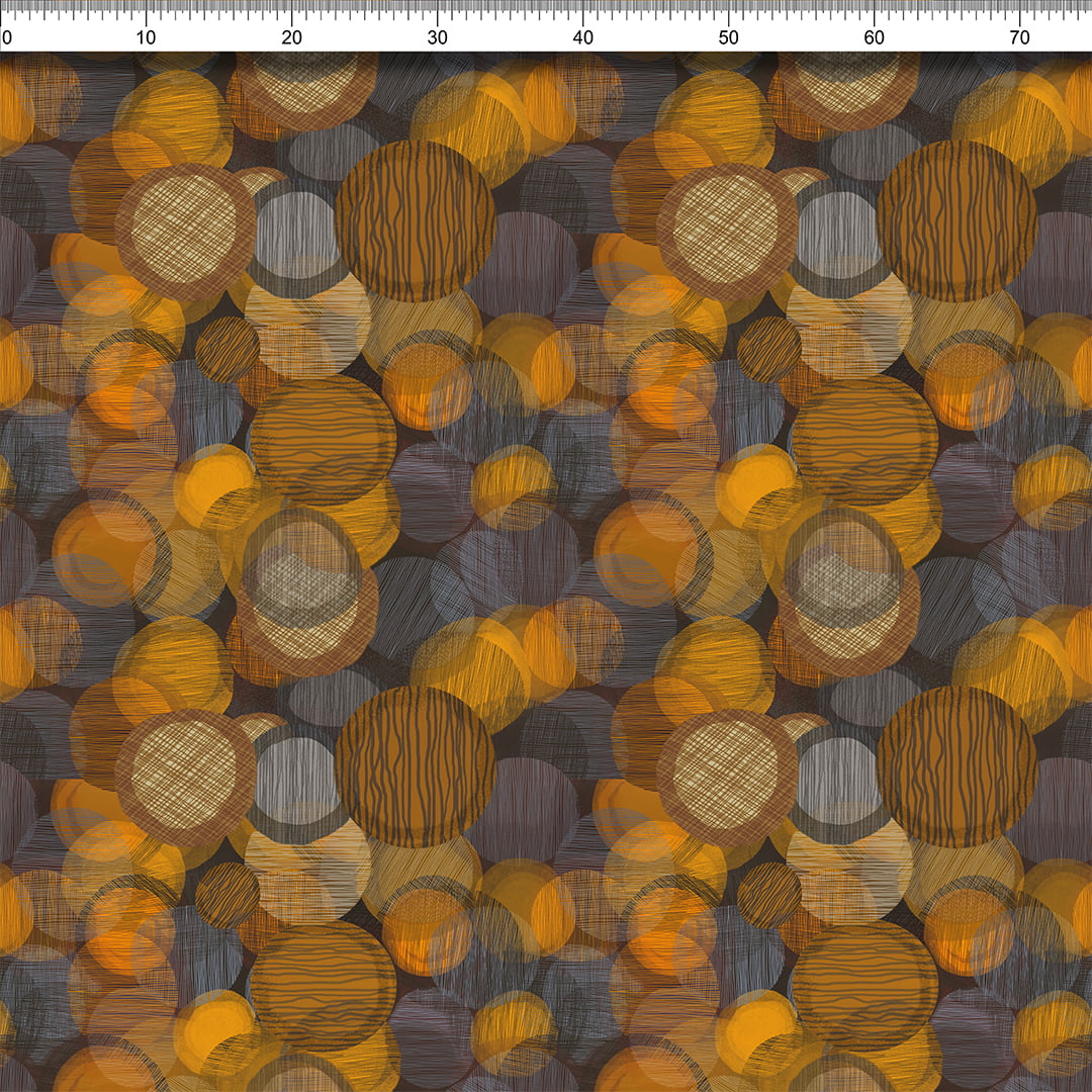 TECIDO LINHO MISTO ESTAMPADO SOLAR AFONSO FRANCO