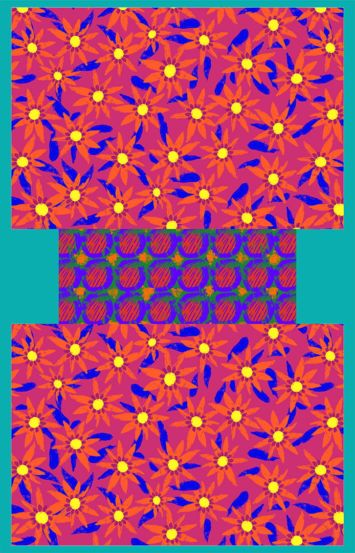 TECIDO TRICOLINE ESTAMPADO AFRICA 3 PAINEL NECESSAIRE AFONSO FRANCO