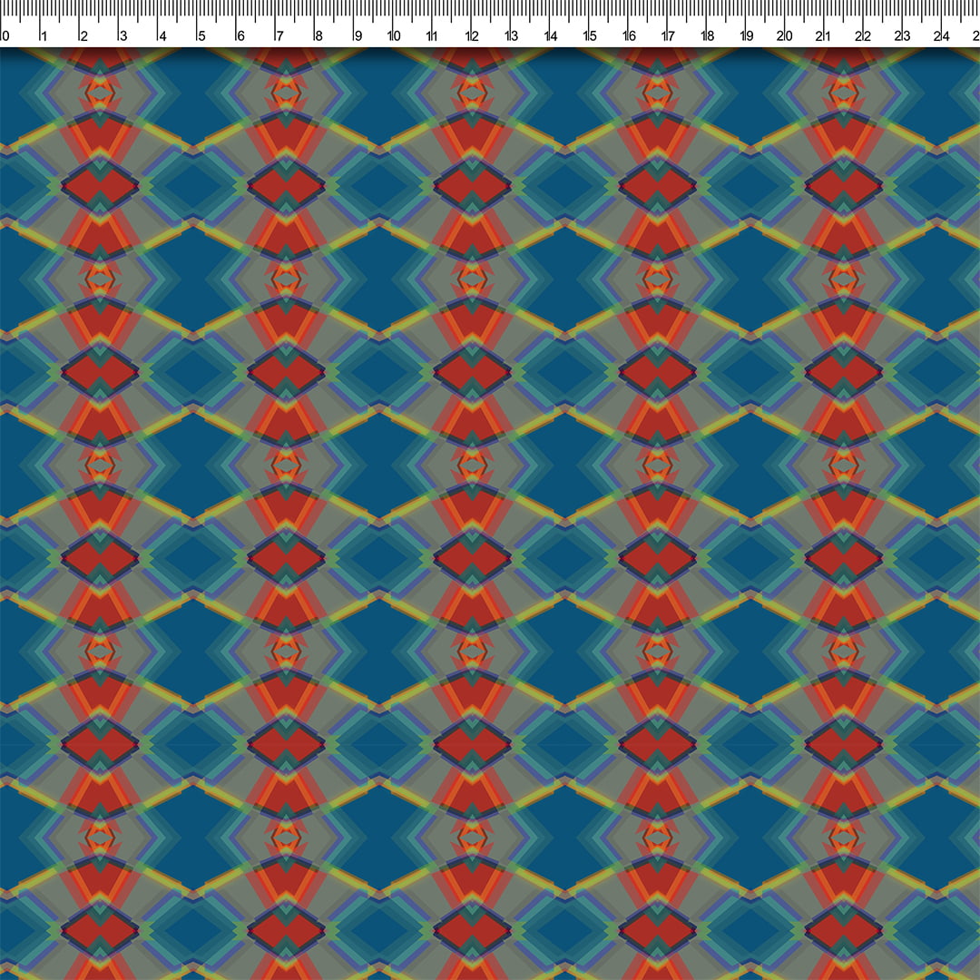 TECIDO TRICOLINE ESTAMPADO GEOMÉTRICO GEÓRGIA AFONSO FRANCO VARIANTE 1