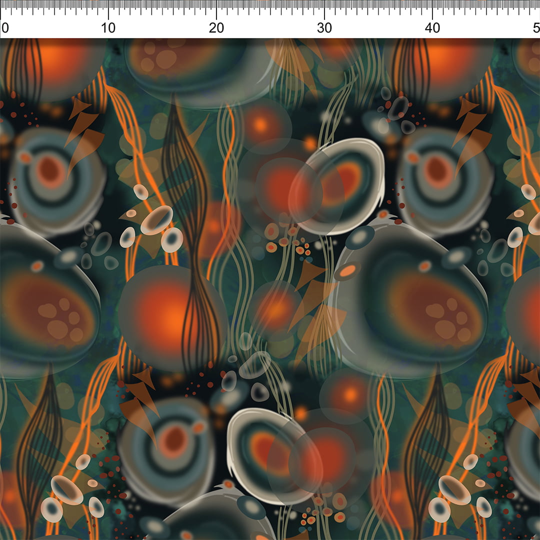 TECIDO TRICOLINE ESTAMPADO GEOMÉTRICO LÍVIA AFONSO FRANCO