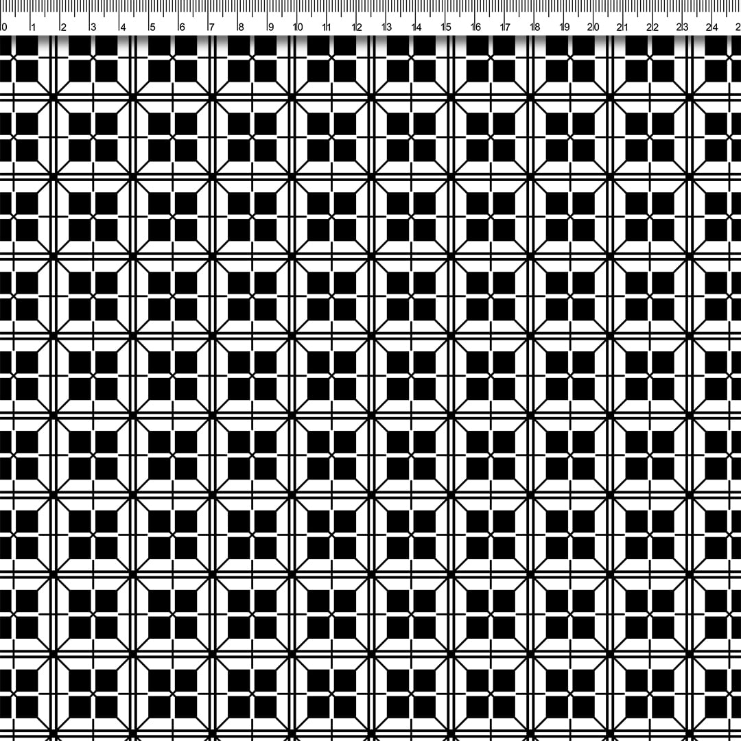 Tecido Tricoline Digital Xadrez Retalhos Patchwork