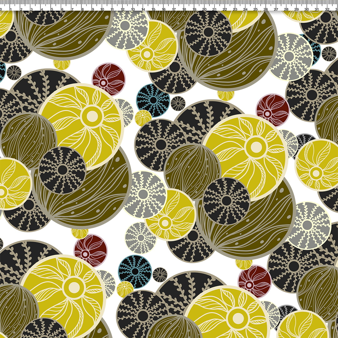 TECIDO VISCOLINHO ESTAMPADO NAPOLI AFONSO FRANCO 