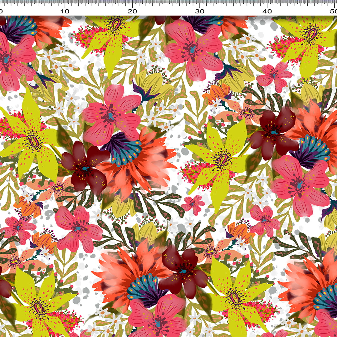 TECIDO VISCOLINHO ESTAMPADO VILMA AFONSO FRANCO