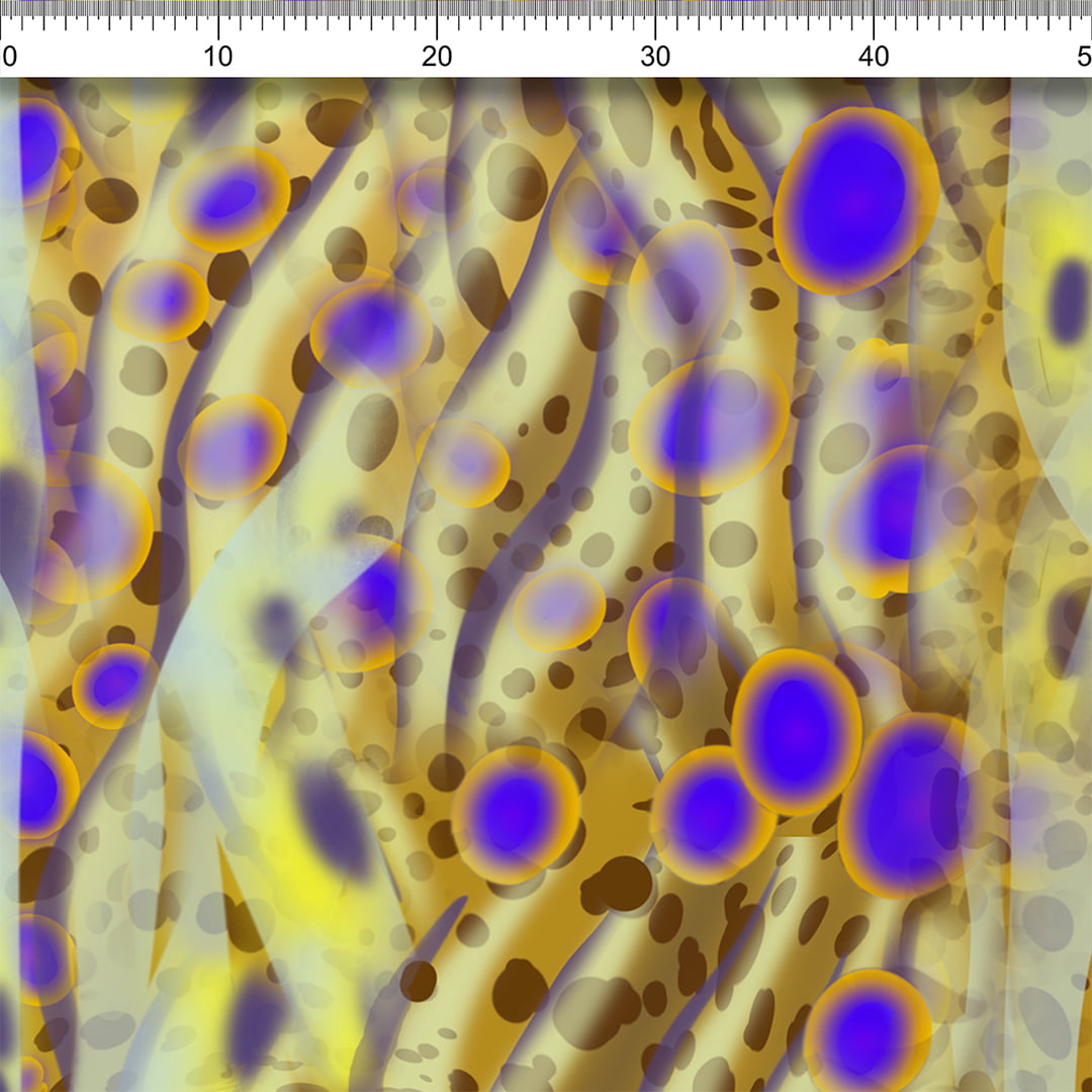 TECIDO VISCOSE ESTAMPADO BIO FLUX AFONSO FRANCO